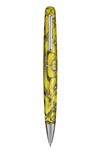 Elmo 01 Fantasy Blooms Ballpoint Pen, Iris Yellow