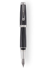 باسيوني, قلم حبر سائل - مقلم أبيض و أسود
