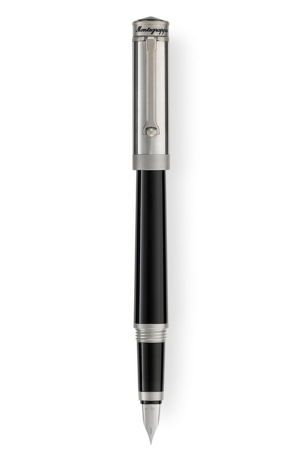 Parola Slim Duetto Fountain Pen, Solid Black,