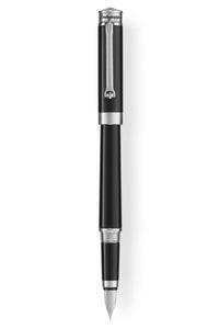 Parola Slim Fountain Pen, Solid Black,
