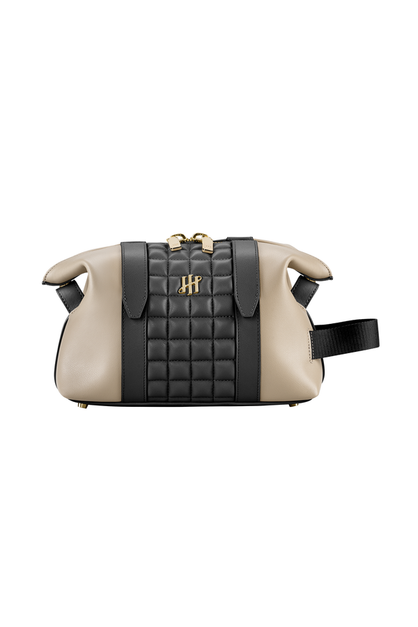 AMB-ITION Wash Bag, Sand-Black