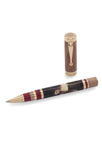 تيزيانو, قلم حبر رولربول مطلي بالذهب الأحمر. فضي وخشبي