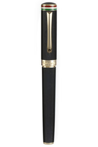 Italia Fountain Pen, Yellow Gold pl. & Black,