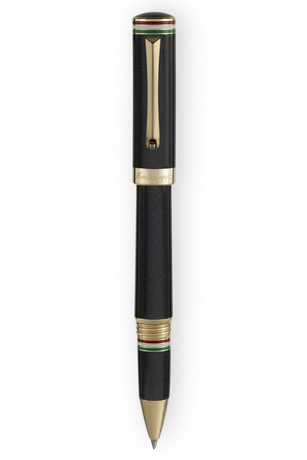 Italia Rollerball Pen, Yellow Gold pl. & Black