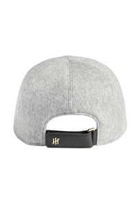 AMB-ITION Pure Cashmere Baseball Cap, Grey