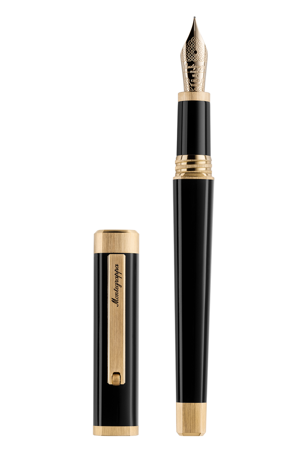 Quattro Fountain Pen, Yellow Gold
