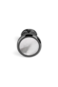 Lithos Cufflinks, IP Ultra Black & Mother-of-Pearl Inlay