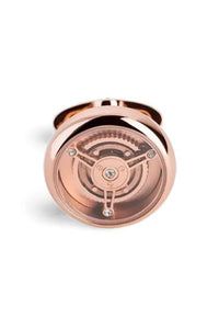 Tourbillon Cufflinks, IP Rose Gold & Preciosa crystals