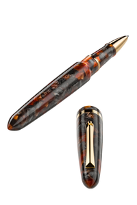 Venetia Plume Agate Gold Pl, Rollerball Pen