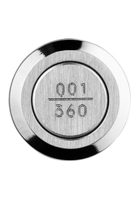قلم حبر جاف Zero Zodiac Virgo، مصنوع من فولاذ Palladium IP، متوسط ​​الحجم، رأس من الذهب عيار 14 قيراطًا