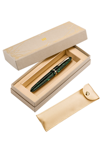 Venetia Vintage Conifer Gold Pl. Fountain Pen 14k Gold Nib, Medium