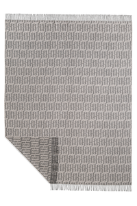 بطانية كشمير متناظرة الألوان، رمادية