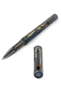 Zero Meteor Shower Rollerball Pen, Ultra-Black Ruthenium