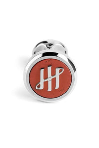 Materica Cufflinks, IP Palladium & Red Jasper Inlay