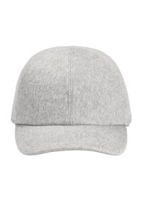 AMB-ITION Pure Cashmere Baseball Cap, Grey