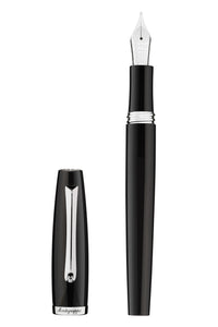 Manager Black Fountain Pen, Nib steel medium