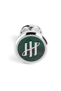 Materica Cufflinks, IP Palladium & Malachite Inlay