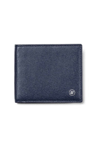 Wallet, 4+4 CC, Blue Saffiano Leather
