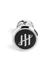 Materica Cufflinks, IP Palladium & Obsidian Inlay