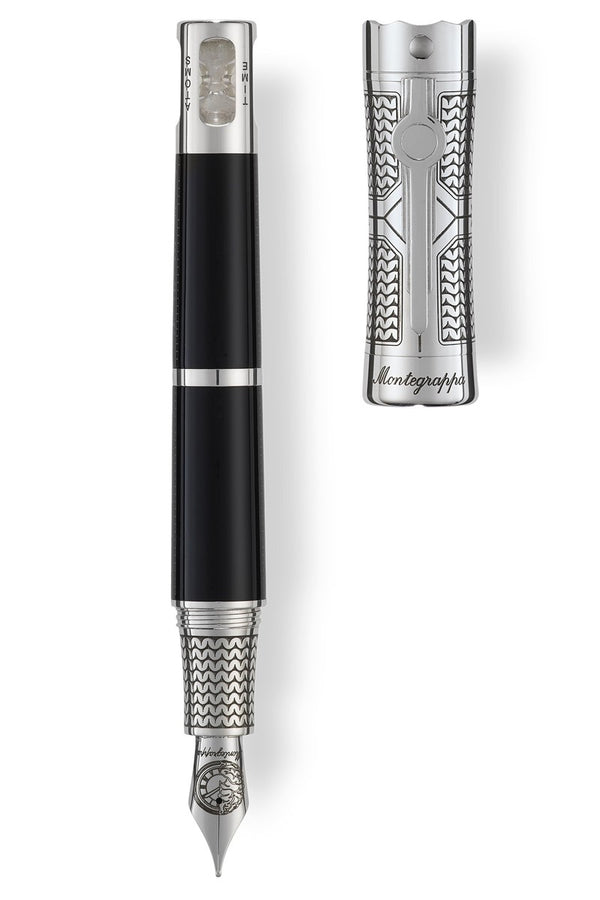 Time Brain L.E. Fountain Pen, Silver, Medium