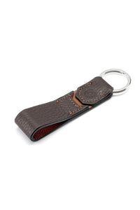 Belt Key Holder - Brown & Caramel