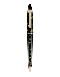 Tibaldi Black Gold Resin Ballpoint Pen 18K Gold Trim Bononia