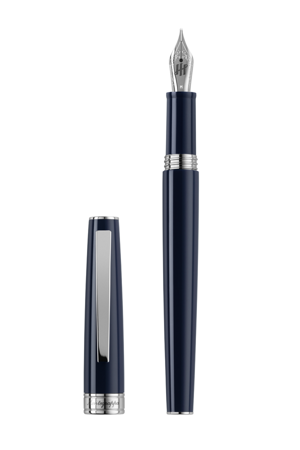 Armonia Mini Fountain Pen, Steel, Dark Blue