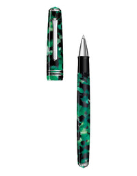 Tibaldi Emerald Green Resin Rollerball Pen Palladium Trim N60
