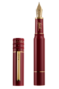 ANYTIME BY PAOLO FAVARETTO: Supremo Resin Gold Plated Brass Fountain Pen