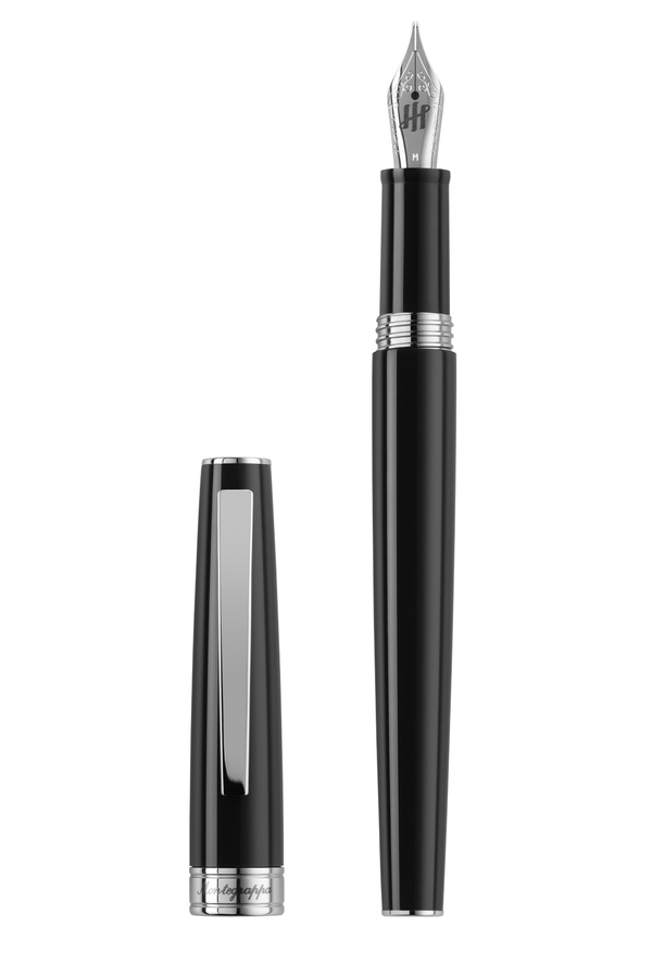 Armonia Mini Fountain Pen, Steel, Black