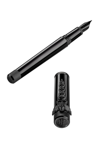 Zero Caduceus Fountain Pen, IP Ultra-Black, Nib Steel