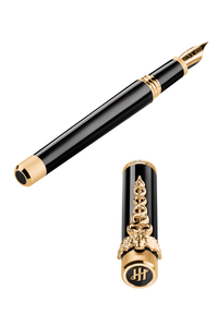 Zero Caduceus Fountain Pen, IP Yellow Gold, Nib Steel