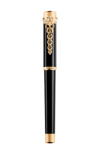 Zero Caduceus Fountain Pen, IP Yellow Gold, Nib Steel