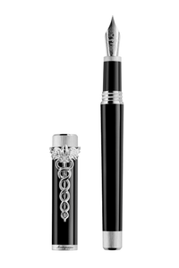 Zero Caduceus Fountain Pen, IP Palladium, Nib Steel