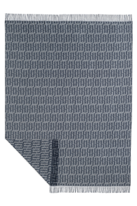 Ambigram Cashmere blanket, Blue
