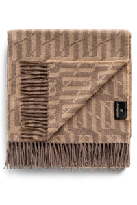 Ambigram Cashmere blanket, Beige