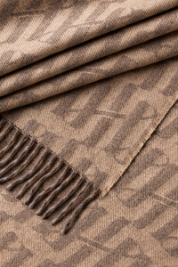 Ambigram Cashmere blanket, Beige