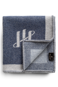 Scuderia Virgin wool blanket, Blue