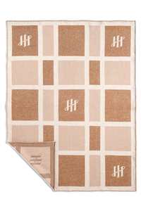 Scuderia Virgin wool blanket, Beige