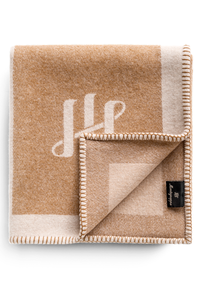 Scuderia Virgin wool blanket, Beige