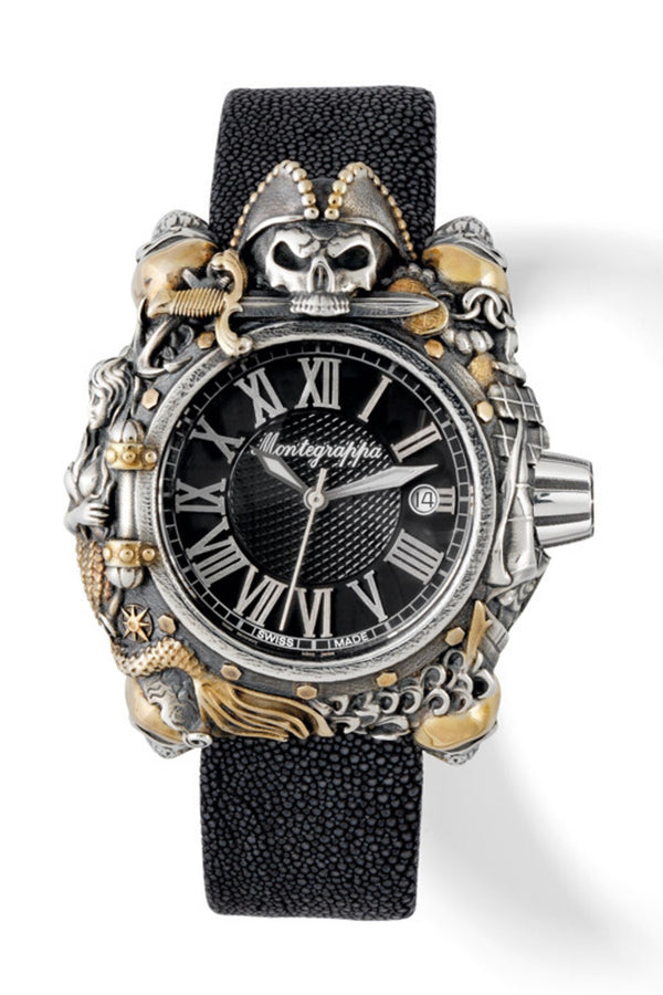 Pirates watch - Silver & Vermeil