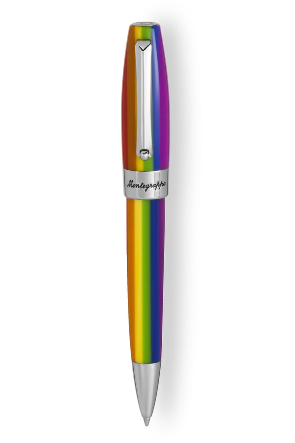 Fortuna Rainbow Ballpoint Pen with Pashmina, Steel