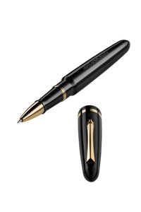 Venetia Black Gold Pl, Rollerball Pen