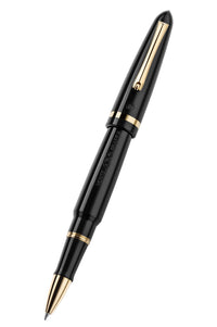 Venetia Black Gold Pl, Rollerball Pen