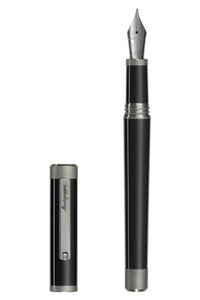 Zero Fountain Pen, Gun Metal Ruthenium pl., Steel Nib