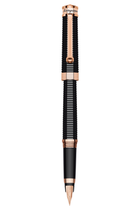 NeroUno Linea Red Gold Fountain Pen, Rose Gold pl.,