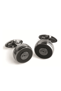 Piacere Cufflinks Jet Black Gun Color
