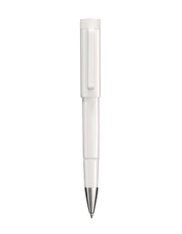 Tibaldi Powder White Resin Ballpoint Pen Rubber Clip Perfecta