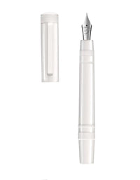 Tibaldi Powder White Resin Fountain Pen Rubber Clip Perfecta