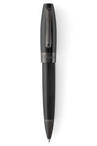 فورتونا, قلم حبر جاف - أسود مع تقليم معدني بندقي
